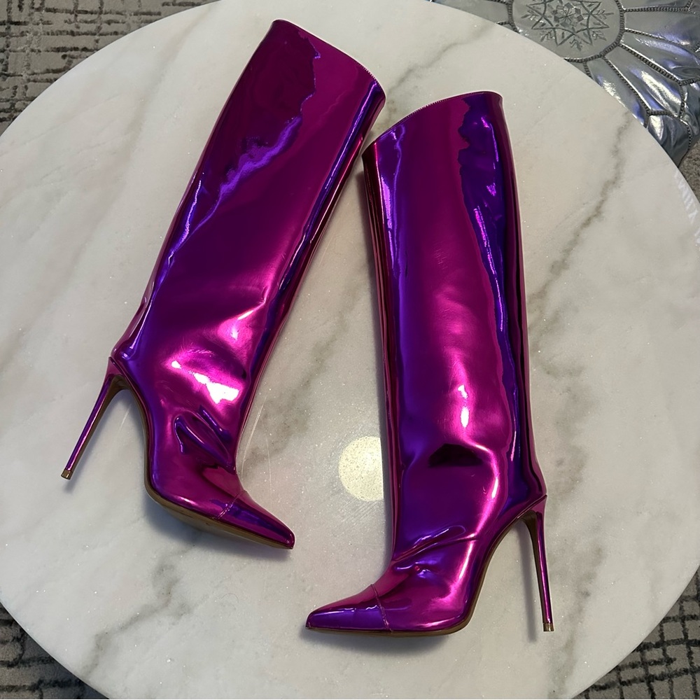 Alexandre Vauthier metallic boots